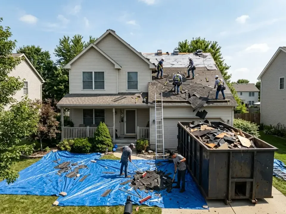 roof-replacement-debris-remova-004 — frequently asked questions, Cheapest Dumpster Rentals in North Aurora, IL